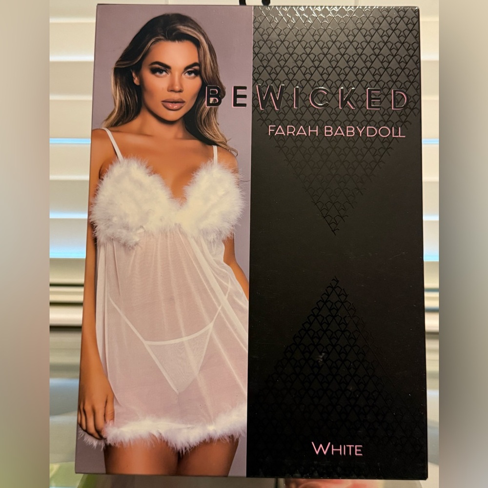 Be Wicked Farah Babydoll in Elegant White